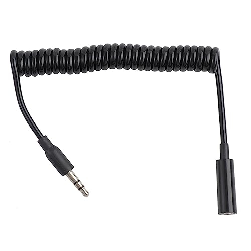 LALAFINA 1M Audio Verlängerungskabel mit Flexibler Feder Schwarz für Kopfhörer Mobiles Audio Biegefestigkeit Hohe Übertragungsqualität LALAFINA 1M Audio Verlängerungskabel mit Flexibler Feder Schwarz für Kopfhörer Mobiles Audio Biegefestigkeit Hohe Übertragungsqualität von LALAFINA