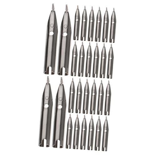 LALAFINA 2 Sätze Schreibfeder Füller Punkt Gebogen Goldener Stift Nibs Schreibutensilien Stifte Handlettering Pen Studenten Bevorzugen Stifttipps Für Studenten Metall Silver 20 Stück * 2 LALAFINA 2 Sätze Schreibfeder Füller Punkt Gebogen Goldener Stift Nibs Schreibutensilien Stifte Handlettering Pen Studenten Bevorzugen Stifttipps Für Studenten Metall Silver 20 Stück * 2 von LALAFINA