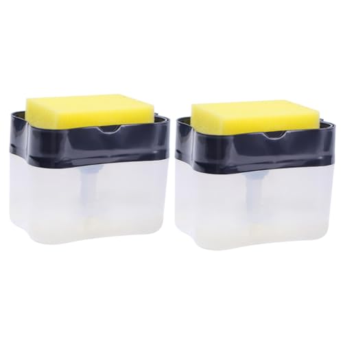 LALAFINA 2 Sätze Seifenspender Sinksider Küchenseifenpumpe Fall Geschirrspülmittel Waschmittel leere Seifenkiste Pumpspender für Spülmittel flüssig Seifen Halter Reinigungskugel Container LALAFINA 2 Sätze Seifenspender Sinksider Küchenseifenpumpe Fall Geschirrspülmittel Waschmittel leere Seifenkiste Pumpspender für Spülmittel flüssig Seifen Halter Reinigungskugel Container von LALAFINA