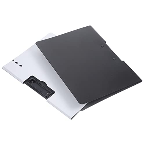 LALAFINA 2 Stück Ordner-Clip aktentasche gestängetasche aktenmappe Rechnungsmappe büromaterial Loseblatt-Aktenordner Bindemittel Behälter Multifunktions-Dokumentenhalter Aktenhalter Plastik von LALAFINA