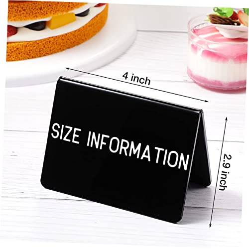 LALAFINA 20 Stück Werbetafel aus Acryl Kreidebretter Restaurant-Message-Board Planke Notiztafel Zeichen Desktop-Bulletin LED groß Tisch Tafel Zeichen Tafel beachten Schwarz von LALAFINA