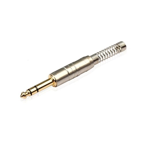 LALAFINA 2Stücke Stereo Audio mit Federstecker Vergoldete DIY Audio Lötstecker für Lautsprecher Mikrofone Gitarren Dj Mixer Hochwertige von LALAFINA