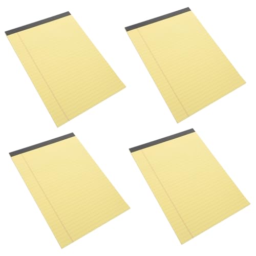 LALAFINA 4 in 1 A4 Notizbücher Notizblock Abreißblätter Einfaches Design Notizblöcke für Büro Studium und Memo von LALAFINA