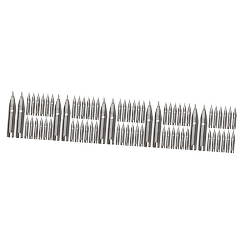 LALAFINA 5 Sätze Schreibfeder Füller Gel Stiftnibs Für Stift Kompaktstift Punkt Auswechselbare Stiftmine Nachfüllungen Goldener Stift Einziehbarer Füllfederhalter Silver Metall 20 Stück * 5 von LALAFINA