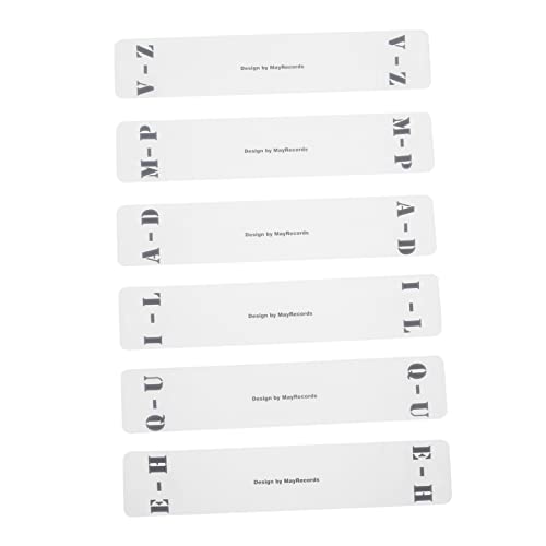 LALAFINA 6Stücke Teiliges CD Disc Trennkarte aus Acryl für Organisation von Schallplatten und Leicht Langlebig und Lösung zur Schnellen von LALAFINA