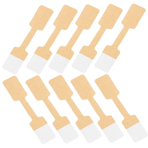 LALAFINA Einzelhandels-display-tags 100 Stück Selbstklebende Schmuckaufkleber Blanko Aufkleber für Schmuckhandwerk von LALAFINA