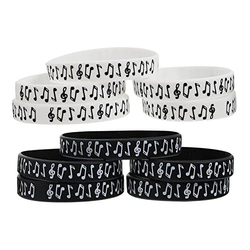 LALAFINA Musiknoten-armband 10er-set Bequemes Silikonarmband Für Musikfestivals von LALAFINA