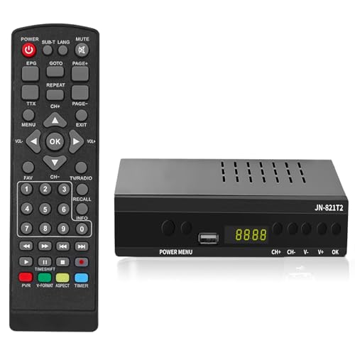 DVB-T HD Decoder, DVB-T T2 H.265 HEVC Full HD PVR, USB, HDMI, SCART, terrestrischer digitaler TV-Tuner, terrestrischer Decoder, digitaler HD-Empfänger, Full HD 1080p von LALALUYE