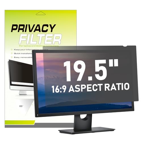 LAMA Universal-Computer-Sichtschutzfilter für 49,5 cm (19,5 Zoll) Computer, Anti-Blaulicht/Blendung/UV-Displayschutzfolie (43,3 x 24 cm) mit Augenschutz (16:9) von LAMA