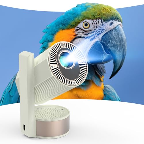 LAMA 4K Projektor, Tragbar Beamer Outdoor Beamer, Movie Portable Projektor Automatische Trapezkorrektur, für Heimkino Outdoor Camping, Beige LAMA 4K Projektor, Tragbar Beamer Outdoor Beamer, Movie Portable Projektor Automatische Trapezkorrektur, für Heimkino Outdoor Camping, Beige von LAMA