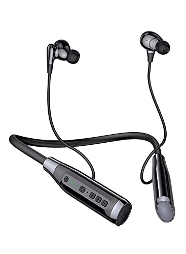 LAMA Bluetooth 5.4 Kopfhörer Sport Ohrhörer 100h Spielzeit Noise Cancelling Ohrhörer IPX5 Wasserdicht Kopfhörer In Ear Headset mit Batterieanzeige Mikrofon Nackenbügel Magnetisches Earbuds von LAMA