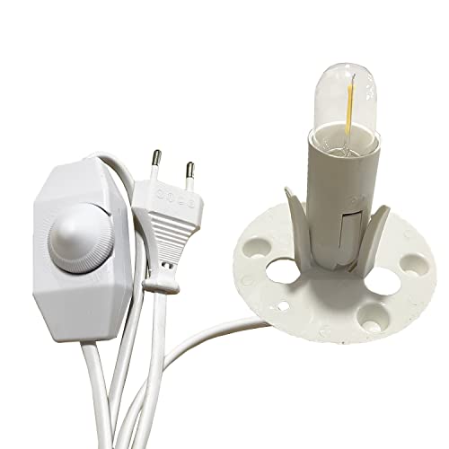 Kabel für Salzlampen mit Dimmer + LED-Leuchtmittel von LAMARE