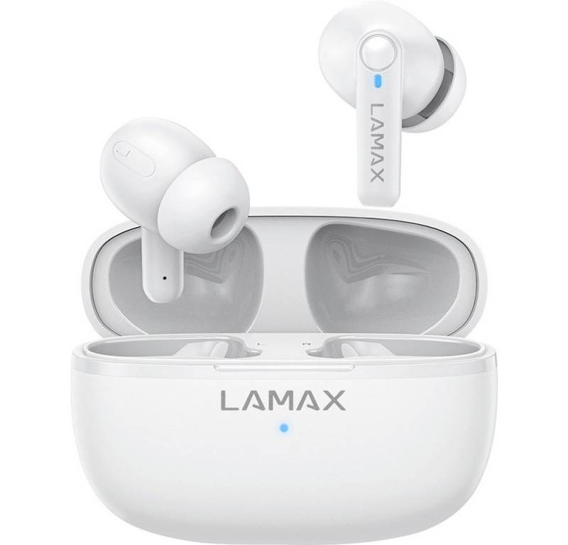 LAMAX Lamax Clips1 Play In Ear Headset Bluetooth® Stereo Weiß Batterielad Kopfhörer von LAMAX