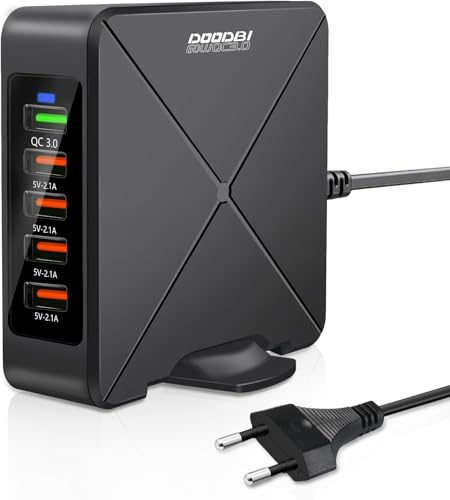 60W USB Ladegerät 5-Port USB A Netzteil,GaN Teah QC 3.0 Ladegerät,Desktop Ladeadapter,kompatibel mit iPhone 14/13/12/ipad/watch/Galaxy Z Fold4/S22 60W USB Ladegerät 5-Port USB A Netzteil,GaN Teah QC 3.0 Ladegerät,Desktop Ladeadapter,kompatibel mit iPhone 14/13/12/ipad/watch/Galaxy Z Fold4/S22 von LAMJAD