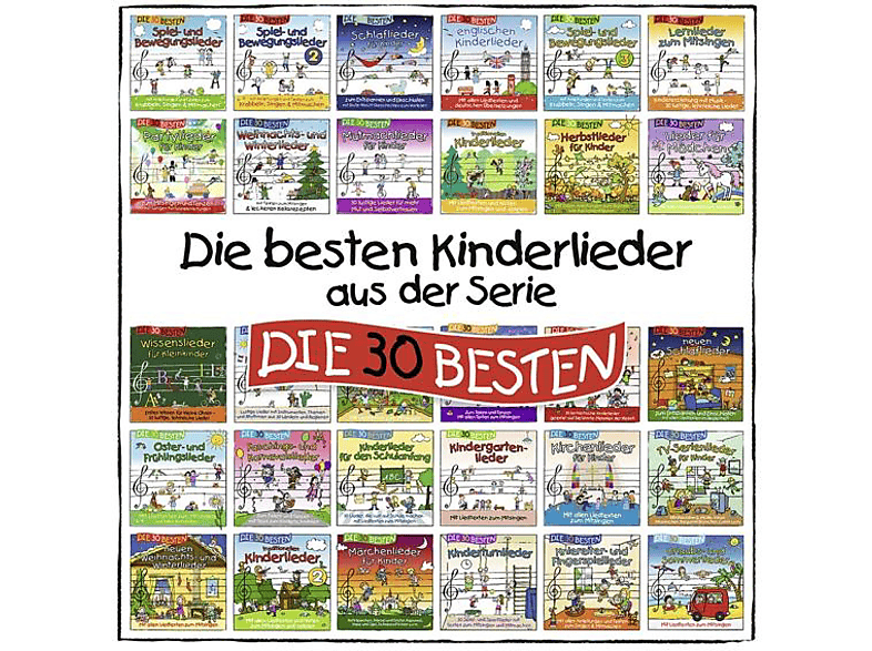 Simone Sommerland, Karsten Glück, Die Kita Frösche - Besten Kinderlieder Aus D.Serie 30 (CD) von LAMP UND L