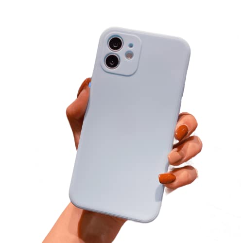 iPhone 11 Hülle, Silikon [eckige Kanten] und [Kameraschutz] Upgrade Phone Case [Stoßfest] [Fallsicher], 6,1 Zoll, Heavy Duty Protection Phone Case Cover für Apple iPhone 11,hellblau von LAMTOR