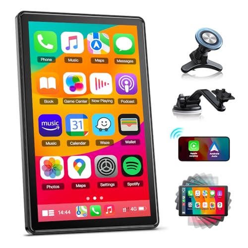LAMTTO Wireless A-pple Carplay Screen for Car Android Auto Magnetic Holder, Portrait & Landscape Screen, Mirror Link,Portable Car Audio Receivers,GPS Navigation,Bluetooth, Voice Control LAMTTO Wireless A-pple Carplay Screen for Car Android Auto Magnetic Holder, Portrait & Landscape Screen, Mirror Link,Portable Car Audio Receivers,GPS Navigation,Bluetooth, Voice Control von LAMTTO