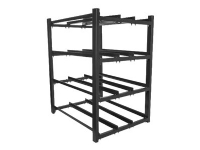 BATTERIEREGAL FÜR UPS 830X650 3 REIHEN 4 ETAGEN (12 FÄCHER) SCHWARZ LANBERG (FLAT PACK) von LANBERG