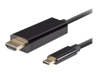 Lanberg CA-CMHD-10CU-0005-BK, 0,5 m, USB Typ-C, HDMI, Männlich, Männlich, Gerade von LANBERG