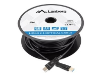 Lanberg CA-HDMI-30FB-0200-BK, 20 m, HDMI Typ A (Standard), HDMI Typ A (Standard), 48 Gbit/s, Schwarz von LANBERG