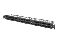 Lanberg PPU5-1048-B, RJ-45, Cat5e, Schwarz, Rackeinbau, 1U, T568A/B von LANBERG