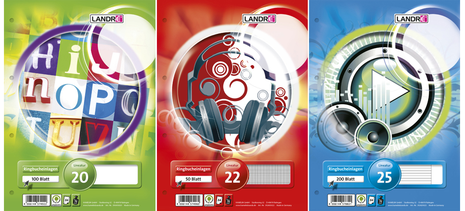 LANDRÉ Ringbucheinlagen , pro terra, DIN A4, liniert LANDRÉ Ringbucheinlagen , pro terra, DIN A4, liniert von LANDRÉ