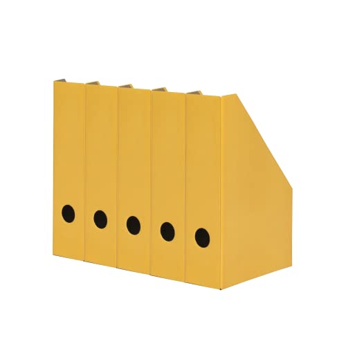 Landre Stehsammler A4, aus stabilem Karton, 7cm breit, gelb, 5 Stück von LANDRE
