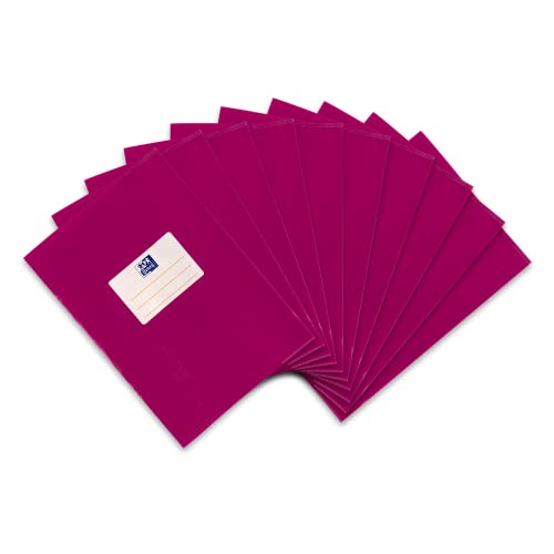 Oxford Heftumschlag A5, Bast, mit Beschriftungsetikett, pink, 10 Stück von LANDRE