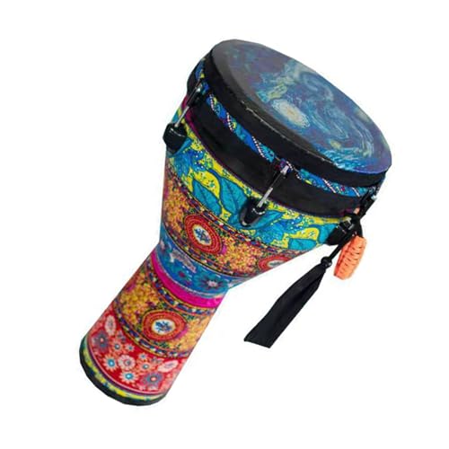 Professionelle Djembe Großer 12-Zoll-PVC-Trommelkörper Für Afrikanische Trommel, Afrikanischer Trommelspieltyp, Afrikanische Percussion-Trommel (Color : B) von LANGLIE