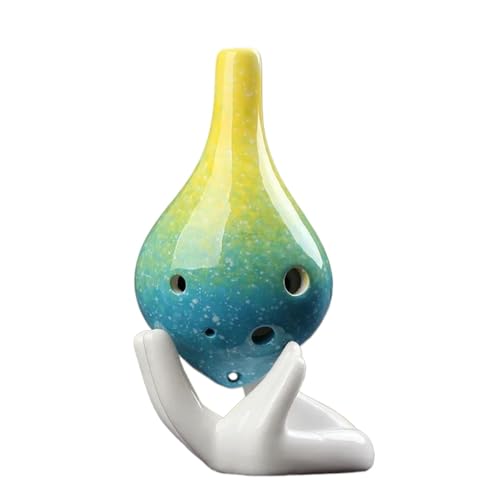 professionelle Leistung Okarina Allmähliche Veränderung Ocarina Farbe Student Keramik Handgefertigt Anfänger AC Ton 6 Loch (Color : 4) von LANHESHI