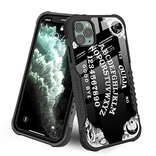 LANJINDENG Kompatibel mit iPhone 15 Pro Max Hülle Goth Retro Ouija Board Gothic Halloween Hexe Design für Frauen Mädchen [Stoßfeste Bumper] [Anti-Kratz] [Anti-Rutsch] Heavy Duty Protection Cover von LANJINDENG