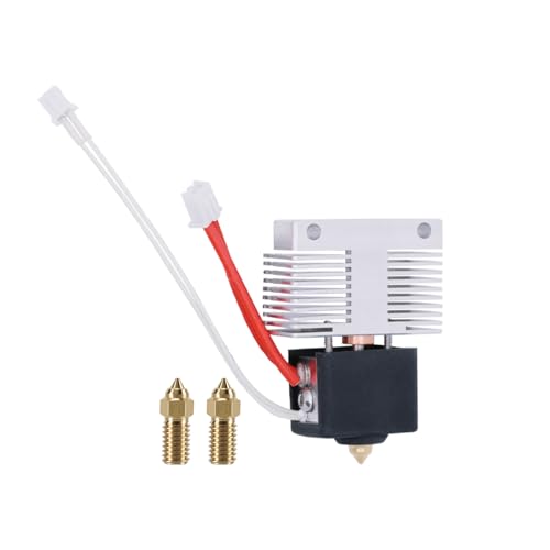 Hotend Kit für ELEGOO Neptune 4/Neptune 4 Pro, Ganzmetall Extruder Hot End Kit, hochtemperaturbeständiger Hotend Heizblock mit 2 Stück 0,4 mm Messingdüsen von LANKEGU