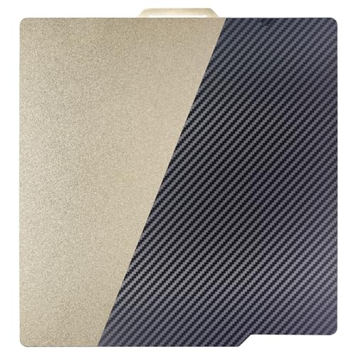 LANEKGU 257 x 257 mm doppelseitige Bauplatte für Bambu Labs, glatte PET + strukturierte PEI-Federstahlplatten-Druckbettplattform für Bambu Lab X1C/X1/X1E/P1P/P1S/A1 LANEKGU 257 x 257 mm doppelseitige Bauplatte für Bambu Labs, glatte PET + strukturierte PEI-Federstahlplatten-Druckbettplattform für Bambu Lab X1C/X1/X1E/P1P/P1S/A1 von LANKEGU