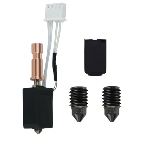 Upgrade Ceramic Hotend für Anycubic Kobra S1, Heißes Ende Druckkopf Extruder Heizblock Heizstab Thermistor Kit mit 0,2/0,4/0,6mm gehärteter Stahldüse für Kobra S1, Kobra S1 Combo Upgrade Ceramic Hotend für Anycubic Kobra S1, Heißes Ende Druckkopf Extruder Heizblock Heizstab Thermistor Kit mit 0,2/0,4/0,6mm gehärteter Stahldüse für Kobra S1, Kobra S1 Combo von LANKEGU