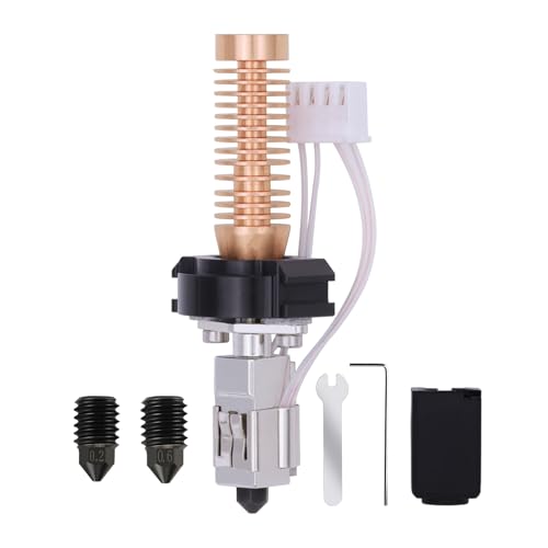 Upgrade Hotend Kit für Flashforge Adventurer 5M/5M Pro, schnell austauschbare Hot End Baugruppe 0,2/0,4/0,6 mm Düse aus gehärtetem Stahl für Adventurer 5M 3D-Druckerteil von LANKEGU