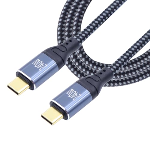 LANMINGLEL 240W USB C Kabel,USB Typ C Stecker auf Stecker Datenkabel,Geflochten aus Nylon Typ C Kabel,240 W Schnellladekabel für Laptop, Tablet, Handy 3,28 ft (gerade) von LANMINGLEL