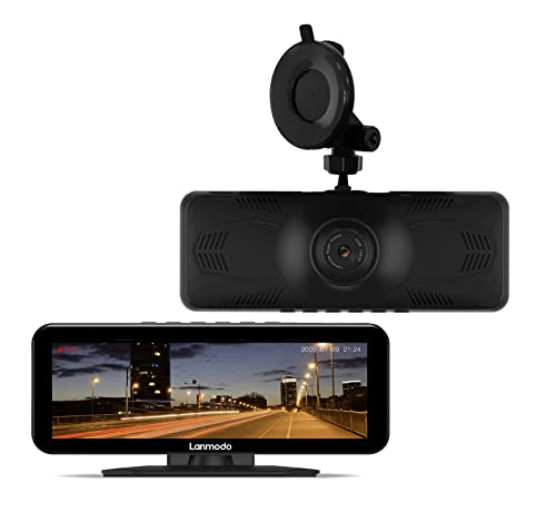 LANMODO Vast Pro Nachtsichtkamera für Auto, Super Nachtsicht 300 Meter, HDR/WDR 8" IPS Bildschirm, Loop-Aufnahm, 24Std. Parküberwachung, G-Sensor, CMOS integriertes, bis 128 GB Max, Dashcam Vorne von LANMODO