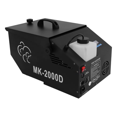 LANNADD Mini Nebelmaschine, Professionelle Fogger mit Lichteffekt, 1200 Watt, 5000FCM Fog Machine LED Rauchmaschine mit Funkfernbedienung, Disco Partynebel, Smoke Machine für DJs, Veranstaltungen von LANNADD