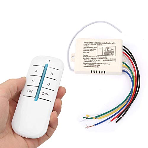 LANTRO JS 4 Wege Wireless Lichtschalter YAM-804 ON/OFF 220V Digital Wireless Wandleuchte Empfänger Sender Fernbedienung Schalter LANTRO JS 4 Wege Wireless Lichtschalter YAM-804 ON/OFF 220V Digital Wireless Wandleuchte Empfänger Sender Fernbedienung Schalter von LANTRO JS