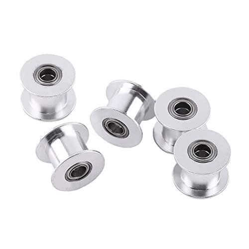 LANTRO JS 5er Set 3D-Drucker Riemenscheibenrad GT2 Zahnriemen Pulley Ohne Zähne für 3D Drucker10mm von LANTRO JS