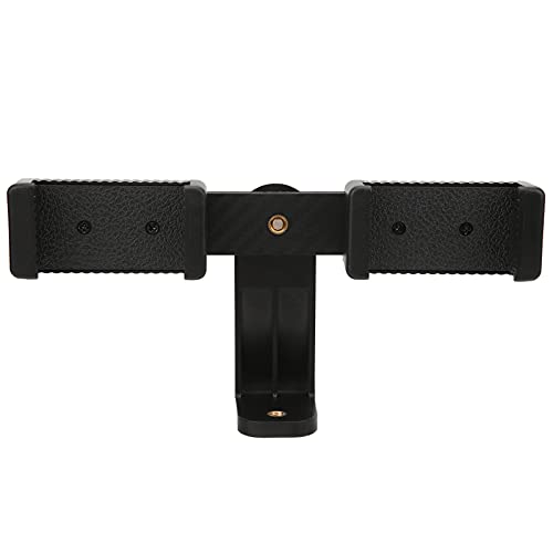 LANTRO JS Dual Clips Handyhalterung Ständer Mini Desktop Stativ Handy Ständer Halterung für Handys Video Live Streaming, 360° drehbar und fixieren von LANTRO JS