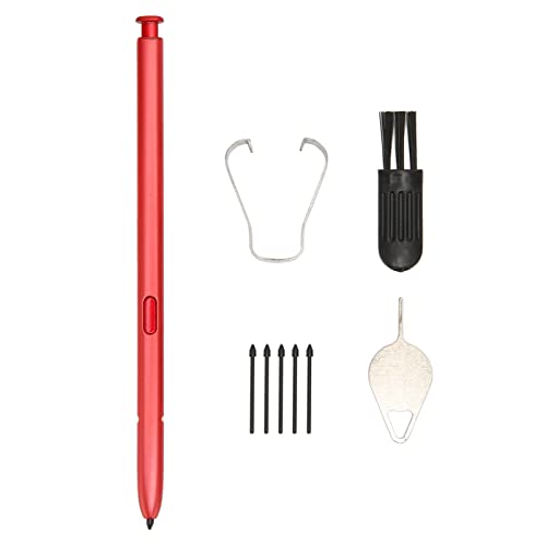 LANTRO JS Ersatz-Eingabestift mit Spitzen und Pinzette für Samsung Galaxy Note 10 Lite, Rot LANTRO JS Ersatz-Eingabestift mit Spitzen und Pinzette für Samsung Galaxy Note 10 Lite, Rot von LANTRO JS