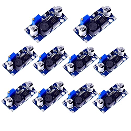 LAOMAO XL6009 DC Boost Converter Modul - 3-32V bis 5-35V 4A Einstellbarer Step Up Spannungsregler für Arduino Raspberry DIY-Projekte (10 Stück) von LAOMAO