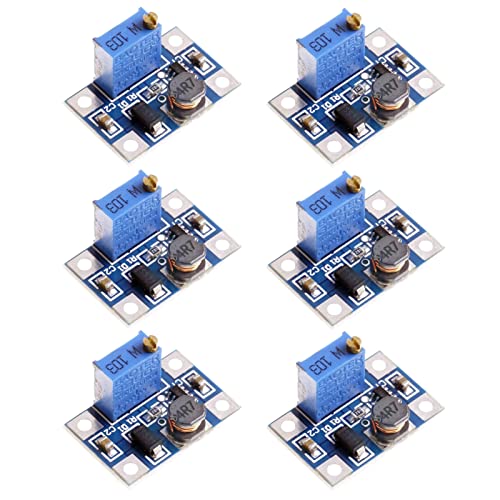 DC-DC Step Up Wandler SX1308 Einstellbar Boost Converter 2V-24V bis 2V-28V LAOMAO 2A Spannungsregler Netzteil(Pack of 6) von LAOMAO