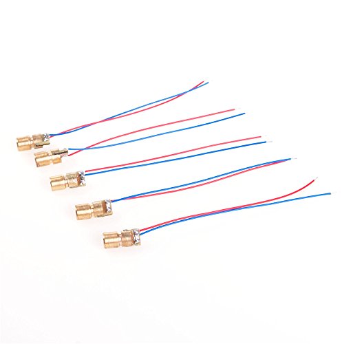 LAOMAO 5x Mini 650nm 5mW 5V Laser Dot Diode Modul für Arduino Raspberry Pi Prototyping von LAOMAO