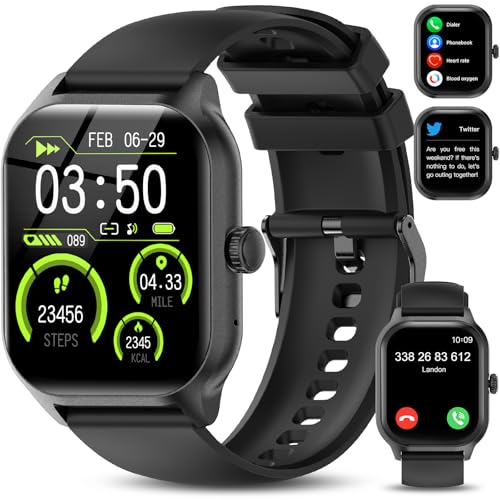 LAOYABB Smartwatch für Herren Damen, 2,01" Voll Touch Smart Watch mit Anrufe, Sportmodi Fitnessuhr mit Herzfrequenzmonitor Schlafmonitor Schrittzähler, IP68 wasserdichte Sportuhr für iOS Android LAOYABB Smartwatch für Herren Damen, 2,01" Voll Touch Smart Watch mit Anrufe, Sportmodi Fitnessuhr mit Herzfrequenzmonitor Schlafmonitor Schrittzähler, IP68 wasserdichte Sportuhr für iOS Android von LAOYABB