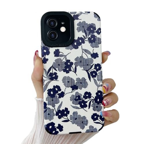 LAPOPNUT Hülle Kompatibel mit iPhone 11 Silikon Anti-Schock Kratzfestes Desgin-Muster iPhone 11 Schutzhülle für Frau Mädchen Blume von LAPOPNUT