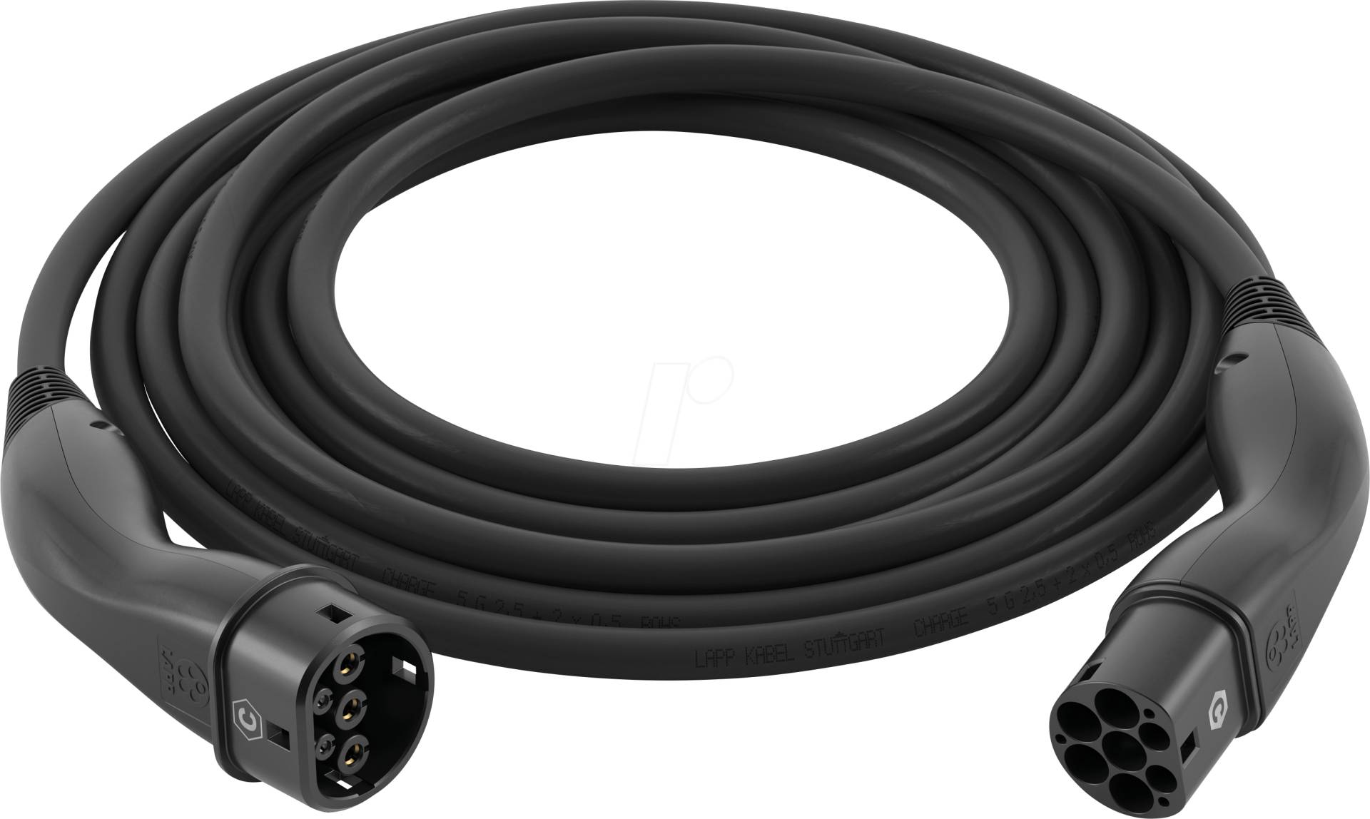 LAPP 61783 - Typ 2 Kabel, Standard, 7,4 kW, 32 A, 1-Phase, 7 m, schwarz von LAPP MOBILITY