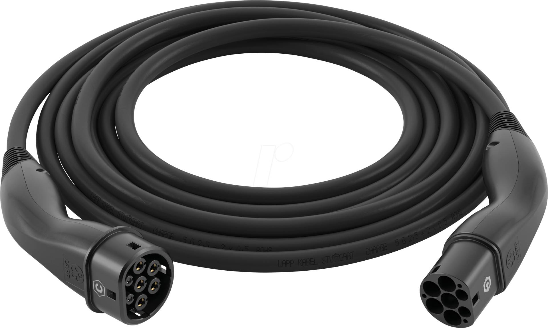 LAPP 61784 - Typ 2 Kabel, Standard, 22 kW, 32 A, 3-Phase, 7 m, schwarz von LAPP MOBILITY