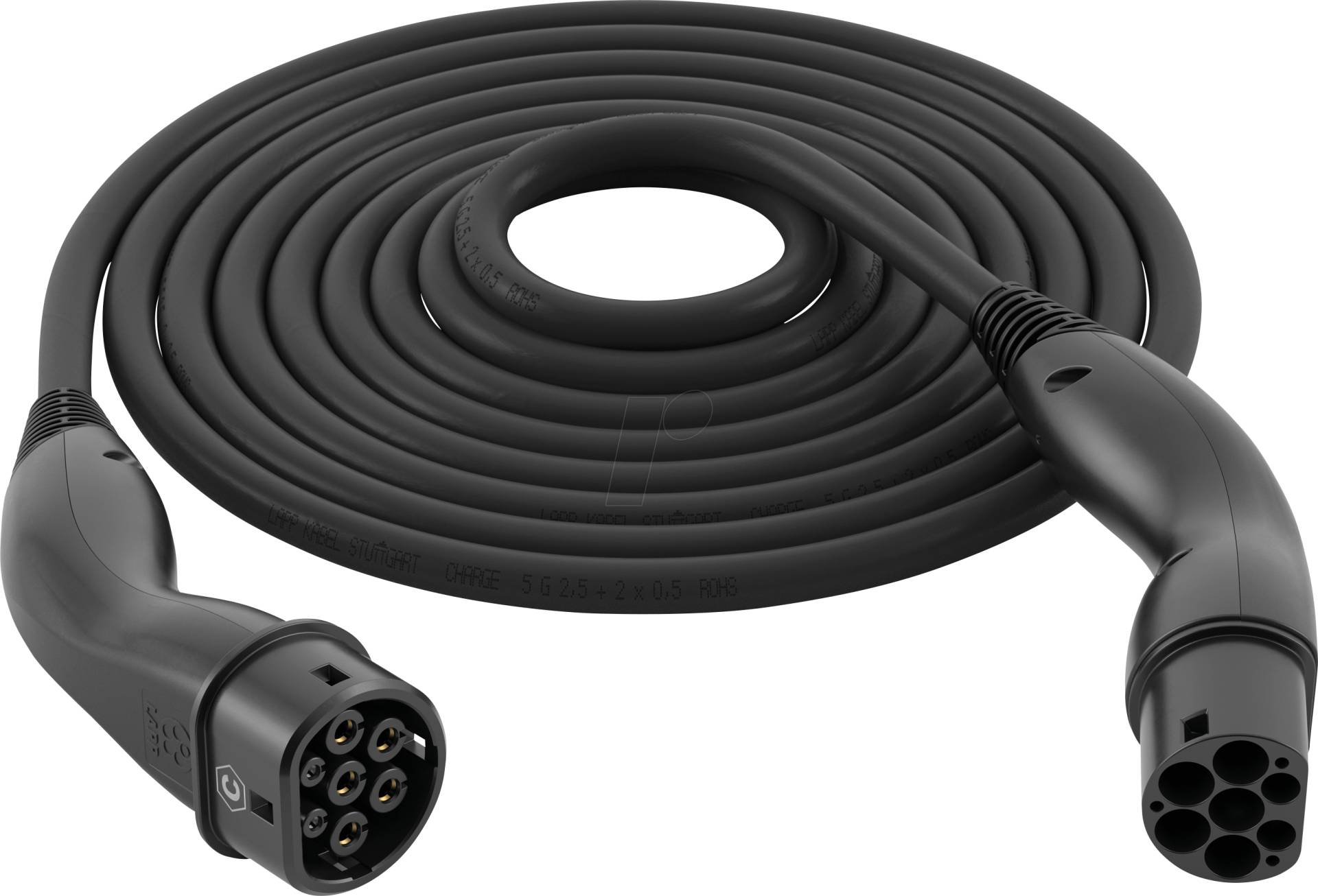 LAPP 61793 - Typ 2 Kabel, Helix, 11 kW, 20 A, 3-Phase, 5 m, schwarz von LAPP MOBILITY